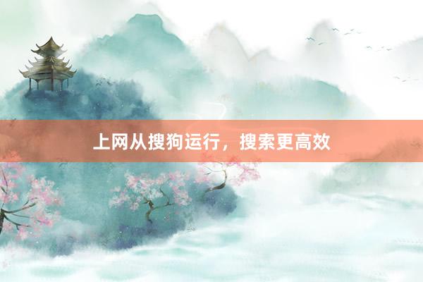 上网从搜狗运行，搜索更高效